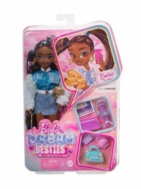 Barbie Dream Besties Doll - Brown Skin with Denim & Teal Jacket